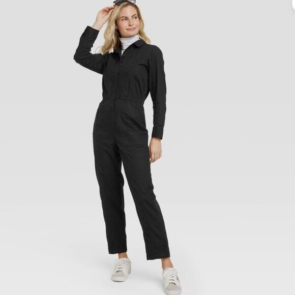 Universal Thread / Target long sleeve jumpsuit, size 14, black - Picture 1 of 5